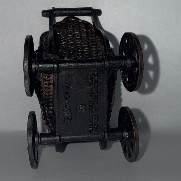 Miniature 1976 Durham Industries Metal 2" Baby Stroller Carriage Dollhouse - Picture 5 of 8